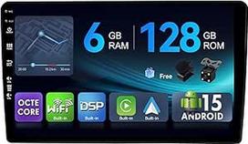 [6G + 128G, aštuonių branduolių] - MSD automobilinis radijas Hyundai H1 (2010-2014) Android 15 GPS navigacijos radijas CarPlay Android automobilio vairo valdymas Dviejų juostų WiFi DSP DAB atbulinės eigos kamera MIC 2 DIN 9 colių