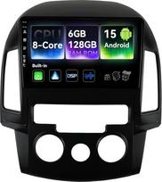 [6G + 128G, aštuonių branduolių] - MSD automobilinis radijas Hyundai I30 (2006-2011) Android 15 GPS navigacijos radijas CarPlay Android automobilio vairo valdymas Dual Band WiFi DSP DAB atbulinės eigos kamera MIC 2 DIN 9 colių