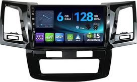 [6G + 128G, aštuonių branduolių] - MSD automobilinis radijas Toyota Fortuner 1 AN50 AN60 Hilux Revo Vigo (2008-2014) | Android 15 GPS radijas | CarPlay Android automobilio vairo valdymas DAB | atbulinės eigos kamera MIC | 2