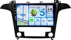 [6G+128G] "Android 15" 8 branduolių automobilinis radijas "Ford S-Max 2007-2015" - Belaidis "CarPlay"/"Android Car/DSP" - Kamera ir mikrofonas - 9 colių IPS 2 DIN - RDS BT DAB SWC WiFi FM AM