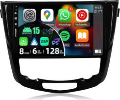 [6G+128G] - "Android 14" automobilinis radijas tinka "Nissan X-Trail Qashqai J11 Rouge" (2014-2018) - Integruotas DSP/Carplay/Android Car - LED kamera + mikrofonas - 10,1 colių 2 DIN - SWC DAB Fast-Boot 360 kamera