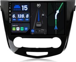 [6G+128G] Android 15 IPS 10.1 colių automobilinis radijas Nissan Qashqai J11 X-Trail Rouge (2014-2018) - Integruotas Carplay/Android Car - Kamera + mikrofonas - 2 DIN - Valdymas vairu DAB Fast-Boot 360-CAM