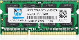 [8GB DDR3 RAM] 8GB 2RX8 PC3 10600S RAM, 8GB DDR3 1333 SO-DIMM atminties, DDR3/DDR3L SODIMM 204 kontaktų, be buferio, be ECC, 1,35 V/1,5 V, CL9, dvigubo rango, skirta nešiojamiesiems kompiuteriams