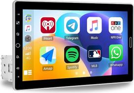 [Belaidis] „CAMECHO“ 10,1 colio 1-DIN automobilinis radijas su jutikliniu ekranu, „YouTube“, „CarPlay“ ir „Android Auto“ funkcijomis, radijas su jutikliniu ekranu, „Bluetooth“ 5.2, „MirrorLink“, FM/RDS/AM, USB/TF jungtimi, AUX įvestimi ir mikrofonu