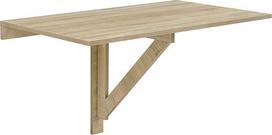 [en.casa] Sieninis sulankstomas stalas 100 x 60 x 58 cm. Sulankstomas stalas, sieninis stalas, taupantis vietą, ąžuolo imitacija