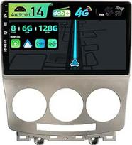 [Integruotas 4G DAB] - 6G+128G - Android 14 automobilinis radijas Mazda 5 (2005-2010) - Belaidis Carplay/Android Car - Kamera + mikrofonas - IPS 9 colių 2 DIN - Valdymas vairu Fast Boot 360-CAM HDMI