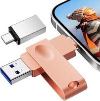 [Nėra programos] USB atmintinė "iPhone" 256GB, "Nanopell" USB atmintinė "iPhone Photostick Omni", naudojama papildomai telefono atminčiai išplėsti. Atminties kortelė, skirta i0S/Android/PC. Su atskiru C tipo adapteriu.