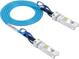 [Mėlynas] 25G SFP28 SFP+ DAC kabelis - 25GBASE-CR SFP28 SFP28 į SFP28 pasyvus tiesioginio prijungimo varinis Twinax kabelis, skirtas "Cisco" SFP-H25GB-CU0.3M, "Ubiquiti", "MikroTik", "Arista", "Supermicro" ir kt., 0,3 m
