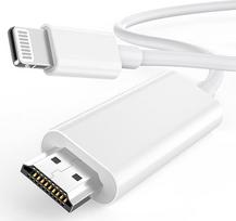 [„Apple MFi“ sertifikuotas] „Lightning“–HDMI kabelis, skirtas prijungti „iPhone“ prie televizoriaus