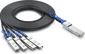 „10Gtek“ 100G QSFP28 į 4X 25G SFP28 išvesties DAC pasyvus tiesioginio prijungimo varinis „Twinax“ kabelis, skirtas „Cisco QSFP-4SFP25G-CU2M“, „Ubiquiti“, „Supermicro“ ir kt., 2 metrai (6,5 pėdos)