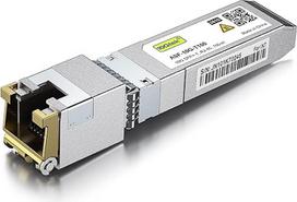 „10Gtek“ 100 metrų 10GBase-T SFP+ į RJ45 siųstuvas-imtuvas, RJ45 į SFP+ varinis „Ethernet“ CAT.6a modulis, skirtas „Cisco SFP-10G-T-X“