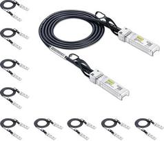 „10Gtek“ „Ubiquiti UniFi“ SFP+ į SFP+ kabelis, 1,5 metro (4,9 pėdos), 10GBASE-CU SFP+ tiesioginio prijungimo varinis (DAC) „Twinax“ kabelis, pasyvus, 10 vnt. pakuotė