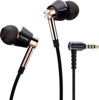 „1MORE E1001“ ausinės su trimis garsiakalbiais ir laidu, į ausį įdedamos „Hi-Fi“ ausinės su aukštos raiškos garso atkūrimu, su MEMS mikrofonu, 3,5 mm jungties kištuku, ausinės su sodriais baisais