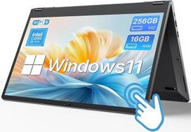 „2-in-1“ nešiojamasis kompiuteris su 15,6 colių jutikliniu ekranu, „Core i3-10100Y“ procesoriumi, 16GB RAM ir 256GB SSD