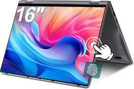 „2-in-1“ nešiojamasis kompiuteris su jutikliniu ekranu, 16 colių, „Ryzen 3 3300U“, 16GB RAM, 512GB SSD | 360° atverčiamas, pirštų atspaudų skaitytuvas, apšviesta klaviatūra, „Wi-Fi 6“, „Bluetooth 5.2“, IPS FHD, daugiafunkcinis USB-C prievadas
