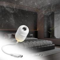 „2-in-1“ žvaigždėto dangaus projektorius, 360° reguliuojamas galaktikos projektorius-naktinė lemputė | LED žvaigždėto dangaus projektorius su 12 keičiamų projekcijos plėvelių, skirtas automobiliui, miegamajam, suaugusiems ir vaikams