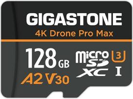 „5 Years Data Recovery“: „GIGASTONE“ 128GB „Micro SD“ kortelė, „4K Drone Pro Max“, „A2 V30“ skirta „DJI“ dronams arba veiksmo kameroms, „GoPro“, 4K UHD vaizdo įrašymas, skaitymo/rašymo greitis iki 100/50MB/s, UHS-I U3 C10, 10 klasė