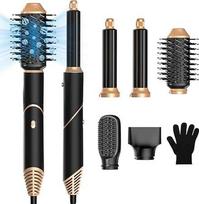 „5-in-1“ plaukų formavimo prietaisas, plaukų formavimo rinkinys, „Airstyler 5-in-1“, plaukų formavimo prietaisas su automatiniu oro garbanojimo įrankiu, ištiesinimo šepetėliu, šilto oro šepetėliu ploniems plaukams, džiovinimui, ištiesinimui, garbanojimui,