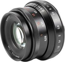 „7artisans“ 35 mm f/1,2 „Mark II“ APS-C fiksuoto židinio nuotolio objektyvas su didesne diafragma, pritaikytas „Canon“ kompaktiškiems veidrodiniams fotoaparatams: „EOS-M1“, „EOS-M2“, „EOS-M3“, „M5“, „M6“, „M10“, „M100“, „M50“...