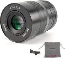 „7artisans“ 60 mm F2,8 makro APS-C plataus kampo „žuvies akies“ fiksuoto židinio nuotolio objektyvas, skirtas kompaktiškiems beveidrodžiams fotoaparatams „Canon EOS-M“/„EOS-M2“/„EOS-M3“/„EOS-M100“/„EOS-M5“/„EOS-M6“/EOS-M50/EOS-M10/EOS-M200 – juodas