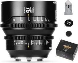 „7artisans“ 75 mm T1.5 „Dream Series“ profesionalus kino objektyvas su dideliu diafragmos atidarymu, skirtas pilno kadro fotoaparatams, fiksuoto židinio nuotolio objektyvas su rankiniu fokusavimu, suderinamas su „Nikon“ Z5, Z6, Z7, Z9, Z50, Z6II, Z7II ir