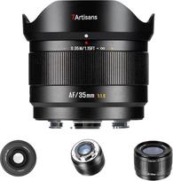 „7artisans“ AF 35 mm F1.8 APS-C/FX objektyvas, 180 g, kompaktiškas, didelės diafragmos