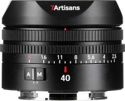 „7artisans“ AF 40 mm F2.5 ultralengvas fotoaparato objektyvas, skirtas pilno kadro fotoaparatams, su automatiniu fokusavimu ir didele diafragma (E-Mount)