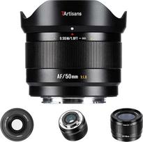 „7artisans“ AF 50 mm F1.8 APS-C E objektyvas, 180 g, didelio diafragmos skersmens objektyvas su automatiniu fokusavimu ir veido bei akių atpažinimo funkcija, suderinamas su „Sony“ E tipo jungtimi turinčiais fotoaparatais A6000/A5000/A3000/A6700