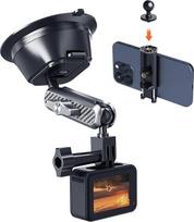 „A2C“ kameros tvirtinimas su siurbliu ir telefono laikikliu, skirtas „GoPro“ ir „iPhone“