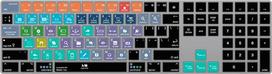 „Ableton Live“ sparčiųjų klavišų išplėstinio išdėstymo silikoninė klaviatūros apsauginė plėvelė, skirta „iMac Magic Keyboard“ su skaitmenine klaviatūra MQ052LL/A (A1843), JAV/ES išdėstymo, ypač plona apsauginė plėvelė