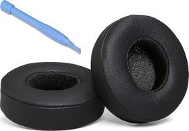 „Accessory House“ atsarginės ausų pagalvėlės, skirtos laidinėms „Beats Solo 2“ ir belaidėms „Solo 2“ bei „Solo 3“ ausinėms, su specialia „AHG“ lipnia juosta (JUODOS)