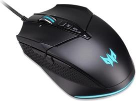 „Acer Predator Cestus 335“ žaidimų pelė (19 000 DPI, 400 IPS sekimas, 10 programuojamų mygtukų, 0,5 ms reakcijos laikas, RGB apšvietimas) Juoda/mėlyna
