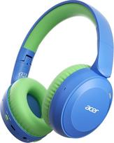 „Acer“ „Bluetooth“ ausinės vaikams, 85/94 dB garsumo ribotuvas, sulankstomos ausinės vaikams su mikrofonu, 60 val. baterijos veikimo laikas, stereo garsas, „Bluetooth“ 6.0, skirtos planšetiniams kompiuteriams, kelionėms (mėlynos ir žalios spalvos)