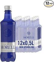 „ACQUA MORELLI“ tylusis mineralinis vanduo – negazuotas, 12 x 0,5 l PET | Natūraliai grynas negazuotas vanduo iš Italijos, grynas skonis, praktiškos PET buteliukai, skirti vartoti kelionėje, vienkartiniai