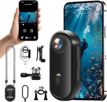 „Action Cam 1080P“ WiFi kūno kamera, mini vlogų kamera | Veiksmo kamera, sportinė kamera, atspari vandeniui iki 30 m, daugiafunkciniai priedai, motociklo šalmo kamera, juoda