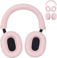 „Adhiper“ 3-in-1 apsauginių dėklų rinkinys, skirtas „Sony WH-1000XM5“ (XM5) ausinėms – ausinių priedų rinkinys su silikoniniu dėklu, ausinių pagalvėlių uždangalais ir galvos juostos apsauga - Atsparus prakaitui – rožinis | Minkštas silikoninis dėklas, „3