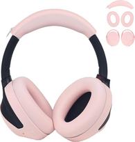 „Adhiper“ 3-in-1 silikoniniai ausų pagalvėlės, skirtos „Sony“ WH-1000XM4 ir WH-1000XM3 ausinėms, „XM4“ aksesuarai su plaunamomis silikoninėmis ausų pagalvėlėmis, galvos juostos apvalkalu ir ausinių kaušeliais – rožinės spalvos