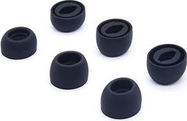 „Adhiper“ – silikoninės ausų įdėklai, suderinami su „Samsung Galaxy Buds Pro“, SML, 3 dydžiai, sumažina ilgį, silikoniniai ausų įdėklai (S/M/L, juodi)