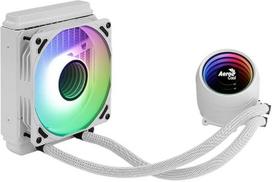 „AeroCool MIRAGEL120W“ procesoriaus skysčio aušinimo 120 mm ARGB ventiliatorius, TDP 200 W, baltas