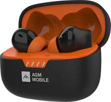 „AGM Buds 3“ visiškai belaidės „Bluetooth“ ausinės + įkroviklis – į ausį įdedamos, lengvos, triukšmą slopinančios „Bluetooth“ ausinės su įmontuotu mikrofonu, 20 valandų grojimo trukmė, „Bluetooth“ 5.4