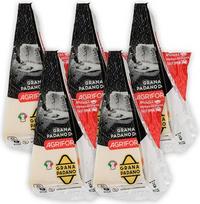 „Agriform“ „Grana Padano“ DOP 5 x 200 g – itališkas kietasis sūris, viename gabale, brandintas ilgiau nei 10 mėnesių, su DOP ženklu, skirtas tarkuoti, aštrus ir aromatingas