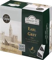„Ahmad Tea“ – „Earl Grey“ – juodoji arbata iš stambesnių arbatos lapelių su bergamote – angliškos arbatos maišeliai be juostelės, kuriuose vienai porcijai yra 2 g arbatos – 100 arbatos maišelių