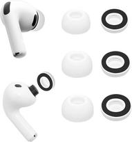 „Aiivioll“ ausų kamštukai „AirPods Pro 3“ iš atminties putų, balti-juodi, 3 poros