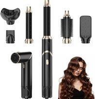 „Air Styler“ rinkinys, karšto oro šepetys, 1000 W galingumo plaukų džiovintuvo šepetys, apvalus plaukų džiovintuvo šepetys su 3 temperatūros nustatymais, plaukų džiovintuvas su neigiamais jonais, apvalus šepetys, išlyginamasis šepetys, automatinis garbanų