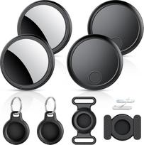 „Air Tracker Smart Tag“ 4 vnt. rinkinys, raktų ieškiklis, suderinamas su „Apple“ programėle „Where is?“ (tik „iOS“), „Bluetooth“ raktų ieškiklis bagažui, krepšiams ir piniginei, IP68 atsparumas vandeniui, keičiama baterija