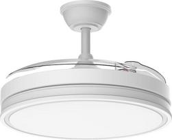 „Airwit“ lubinis ventiliatorius su apšvietimu, 106 cm, įtraukiamos mentės, tylus