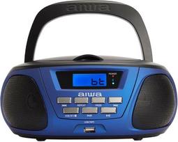 „Aiwa BBTU-300BL“ nešiojamasis CD grotuvas su „Bluetooth“, USB, „AUX-In“, radijo imtuvu – specialusis leidimas vaikams ir mergaitėms