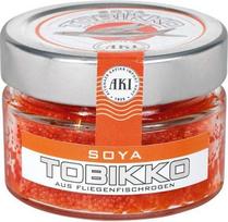 „AKI Original“ „Tobiko“ skraidančių žuvų ikrai, oranžiniai, 90 g