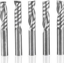 „Akozon“ 6 mm kotelio volframo karbido vienkanalės galinės frezos, spiralės pjovikliai, CNC frezavimo antgaliai, 5 vnt. rinkinys