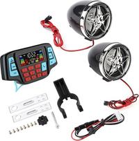 „Akozon“ vandeniui atsparus „Bluetooth“ motociklo garso sistemos garsiakalbis, vandeniui atsparus motociklo „BT“ MP3 grotuvas, garso sistemos garsiakalbių komplektas su USB ir atminties kortelių laikikliu